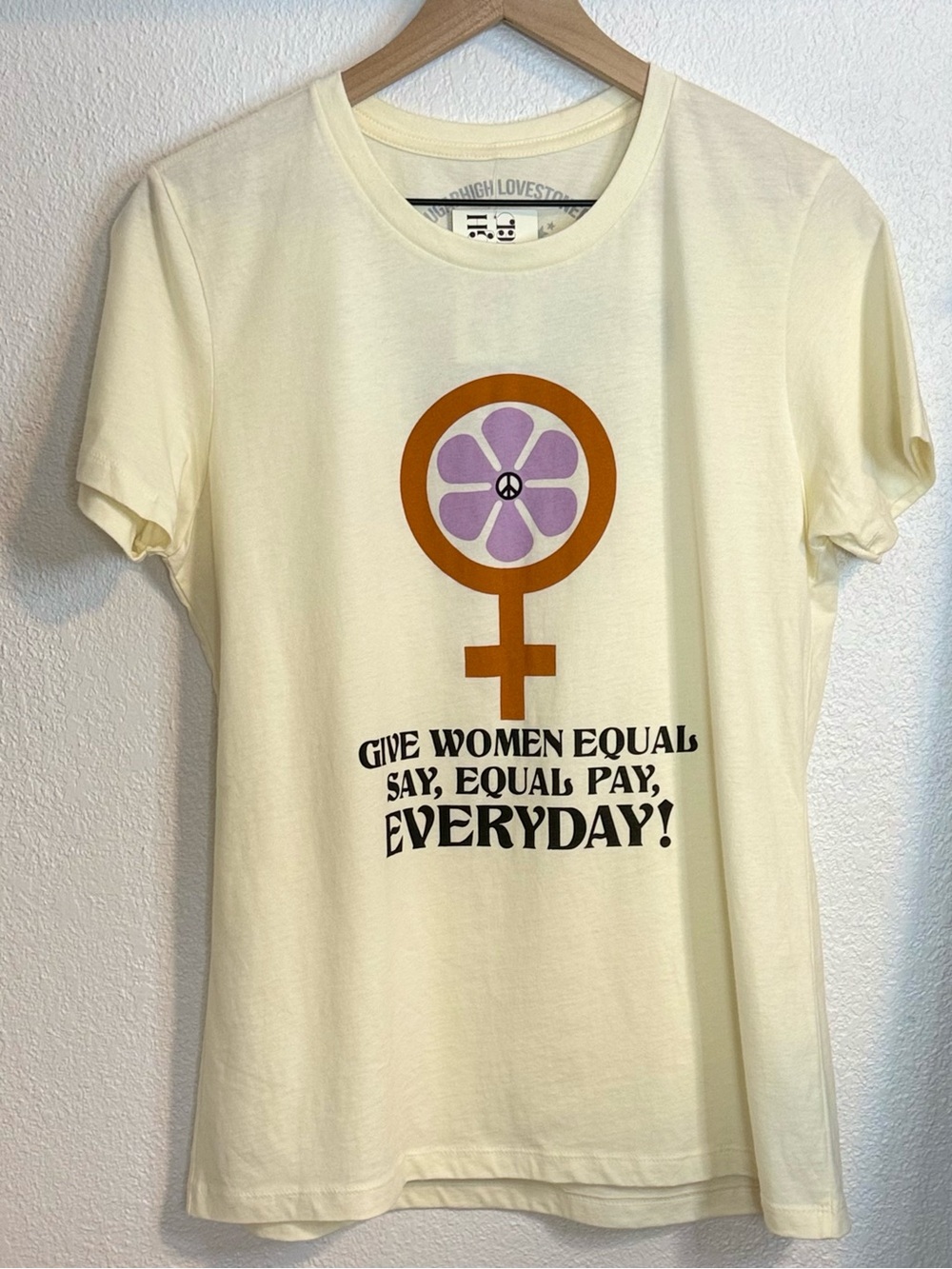 NWT Sugarhigh Lovestoned Equal pay Don’t Be a Dick Tee Small